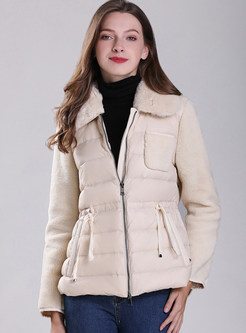 Utility Fur Collar Full Zip Womens Winter Coats