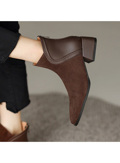 Women's Vintage Pointed Toe Ankle Boots