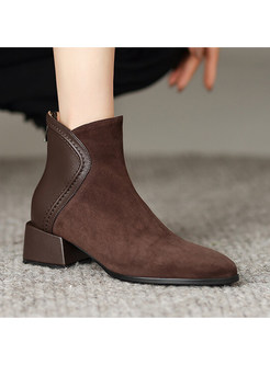 Women's Vintage Pointed Toe Ankle Boots