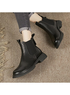 Premium Genuine Leather Womens Chelsea Boots