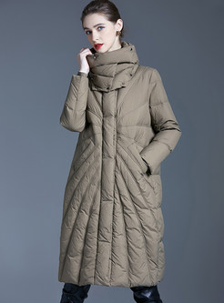 Fashion Turtleneck Warm Puffer Jackets Women