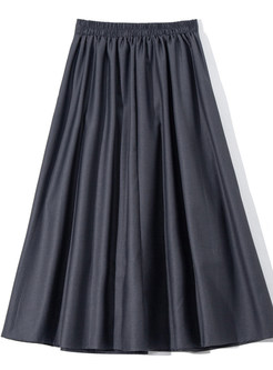 Chicwish Bow-Embellished Big Hem Mid Length Skirts For Women