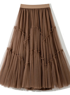 Chicwish Bow-Embellished Swing Tulle Skirts For Women