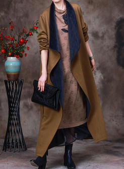 Wool Large Lapels Faux Fur-Lined Womens Winter Coats