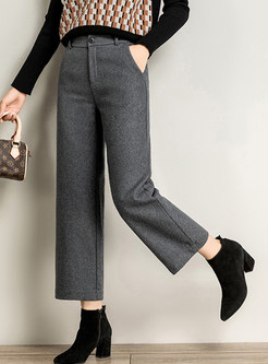 Comfort Thickened High Waisted Cropped Pants For Women