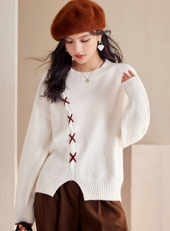 Women's Comfort Long Sleeve Boxy Pullovers Sweaters