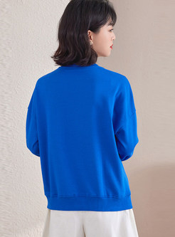 Boxy Bow-Embellished Pullovers Womens Sweatshirts