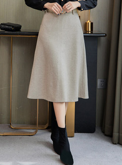 Topshop Woolen Thick Skirts For Women
