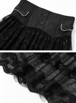 Chicwish Jacquard Mesh Maxi Skirts For Women