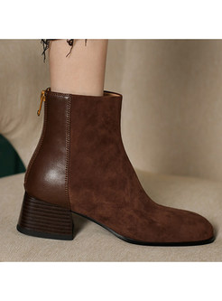 Classic-Fit Chunky Heel Bootie For Women