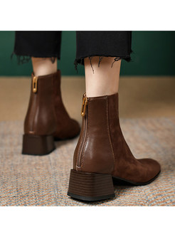 Classic-Fit Chunky Heel Bootie For Women