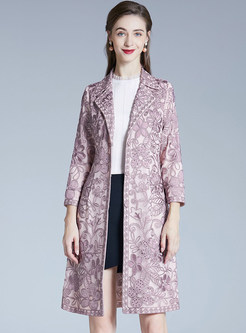 Fashion Large Lapels Waisted Women's Coats
