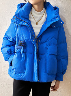 Hooded Fluffy Chunky Cropped Puffer Jackets Womens