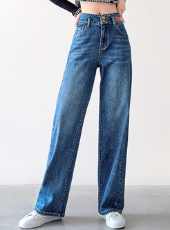 Women's Wide Leg Causal Jeans
