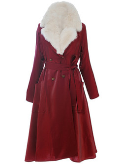 Glamorous Fur Collar Thickened Chicwish Women's Winter Coats
