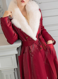Glamorous Fur Collar Thickened Chicwish Women's Winter Coats