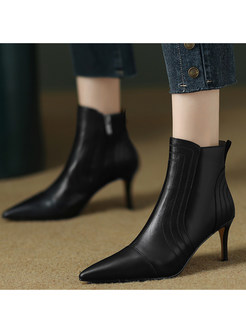 Minimalist Pointed Toe Pointed Heel Womens Boots