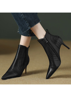 Minimalist Pointed Toe Pointed Heel Womens Boots