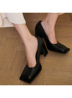 Women's Square Toe Fashion Heels
