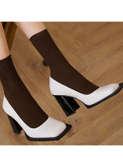 Women's Square Toe Fashion Heels