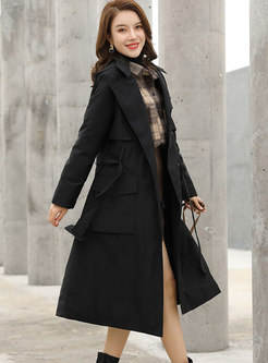 Women's Casual Long Puffer Coat