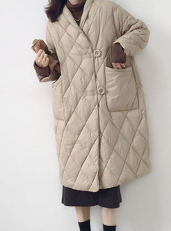 Women's Winter Long Casual Puffer Coat