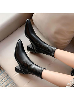 Women's Chunky Heel Ankle Boots