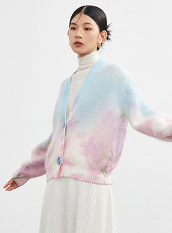 Women's V-Neck Long Sleeve Sweater
