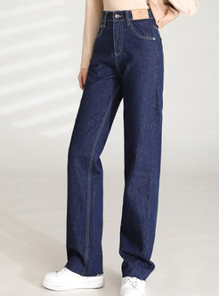 Women's High Waist Casual Jeans