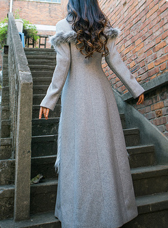 Classy Woolen Fur-Trimmed Womens Coats