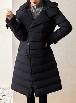 Women's Hooded Insulated Warm Down Coats With Belt