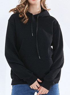 Fashion Hooded Solid Hoodies For Women