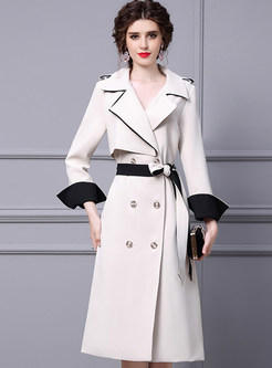 New Look Large Lapels Contrasting Trench Coats Women