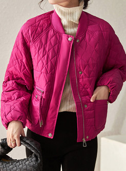 Mockneck Full Zip Cropped Women's Coats & Jackets