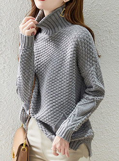 Comfortable High Neck Thickened Sweaters For Women
