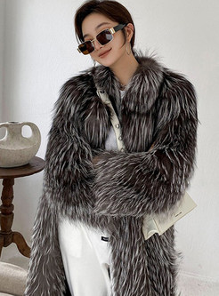 Exclusive Fluffy Faux Leather Coats For Women