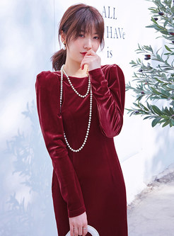 Dreamy Backless Bow-Embellished Velvet Maxi Dresses