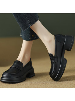 Vintage Platform PU Non-Slip Women Shoes