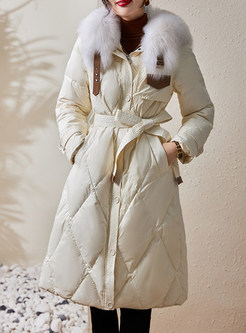 Premium Fur Collar Insulated Down Coats For Women