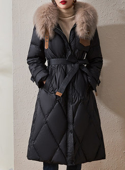 Premium Fur Collar Insulated Down Coats For Women