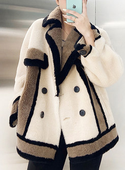 Comfortable Thickened Double-Breasted Womens Teddy Bear Coats