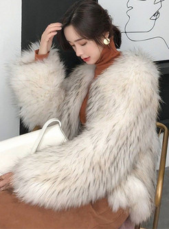 Topshop Crewneck Fur Coats For Women