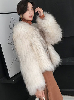 Topshop Crewneck Fur Coats For Women