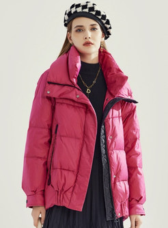 Hot Large Lapels Thickened Down Jackets For Women