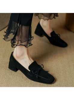 Elegant Lace-Up Fastening Slip-On Style Women Shoes