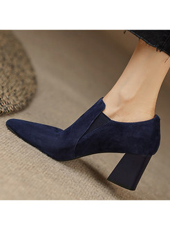 Chicwish Block Heel Slip-On Style Shoes For Women