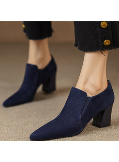 Chicwish Block Heel Slip-On Style Shoes For Women