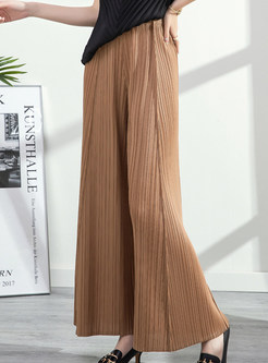 Exclusive Pleated High Waisted Wide Leg Pants For Women