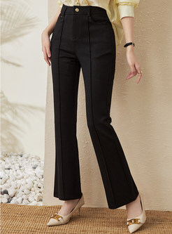 Women's Chicwish High Waisted Black Flare Pants