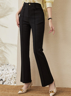 Women's Chicwish High Waisted Black Flare Pants